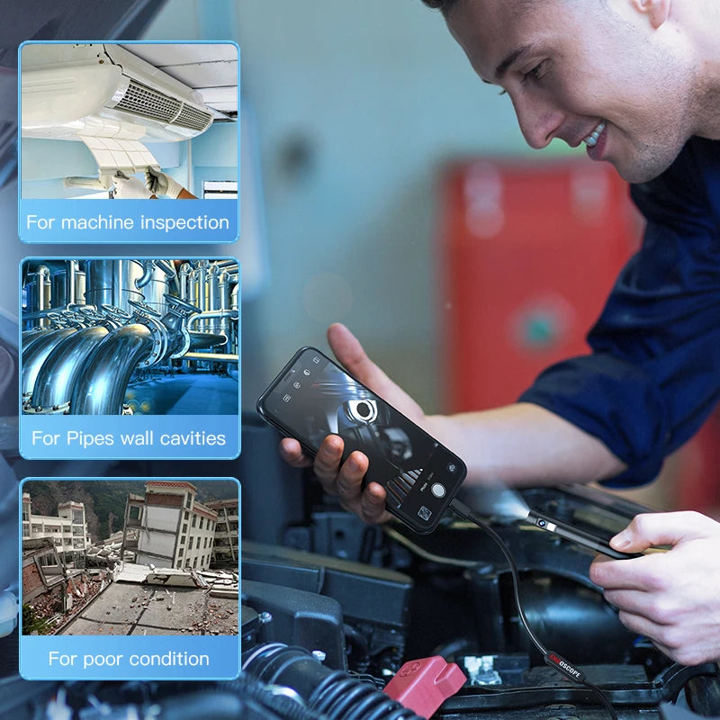 Cámara Endoscópica HD - Impermeable y Luz LED