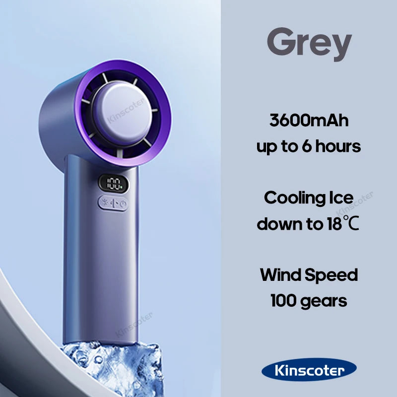 Mini ventilador portátil turbo - 100 velocidades