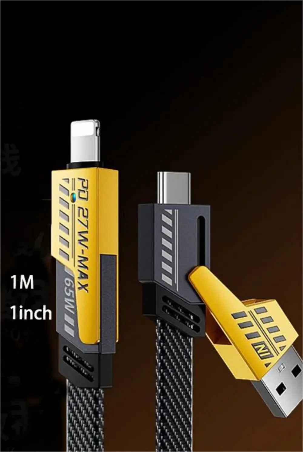 Cable 4 en 1 - 65W 1M