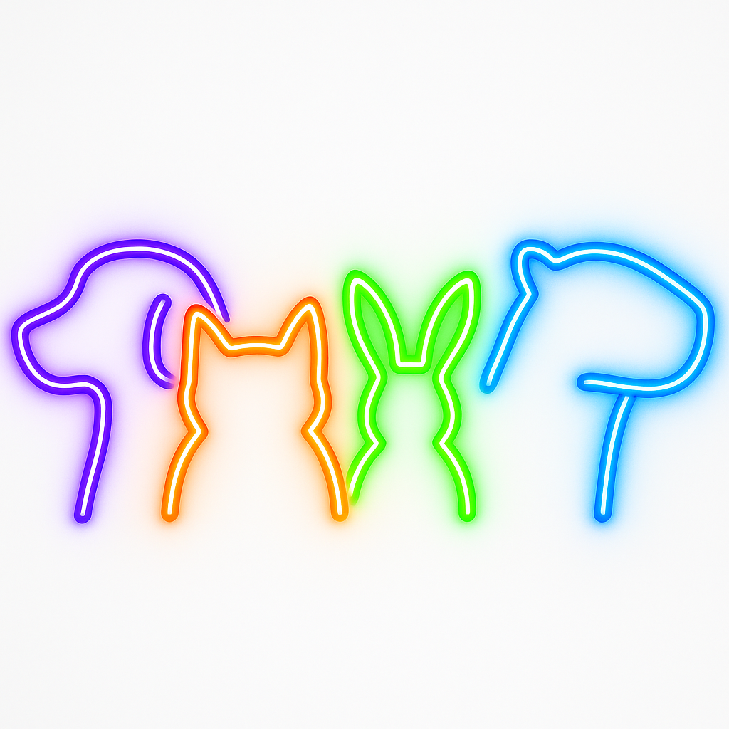 icono categoria compañeros neon