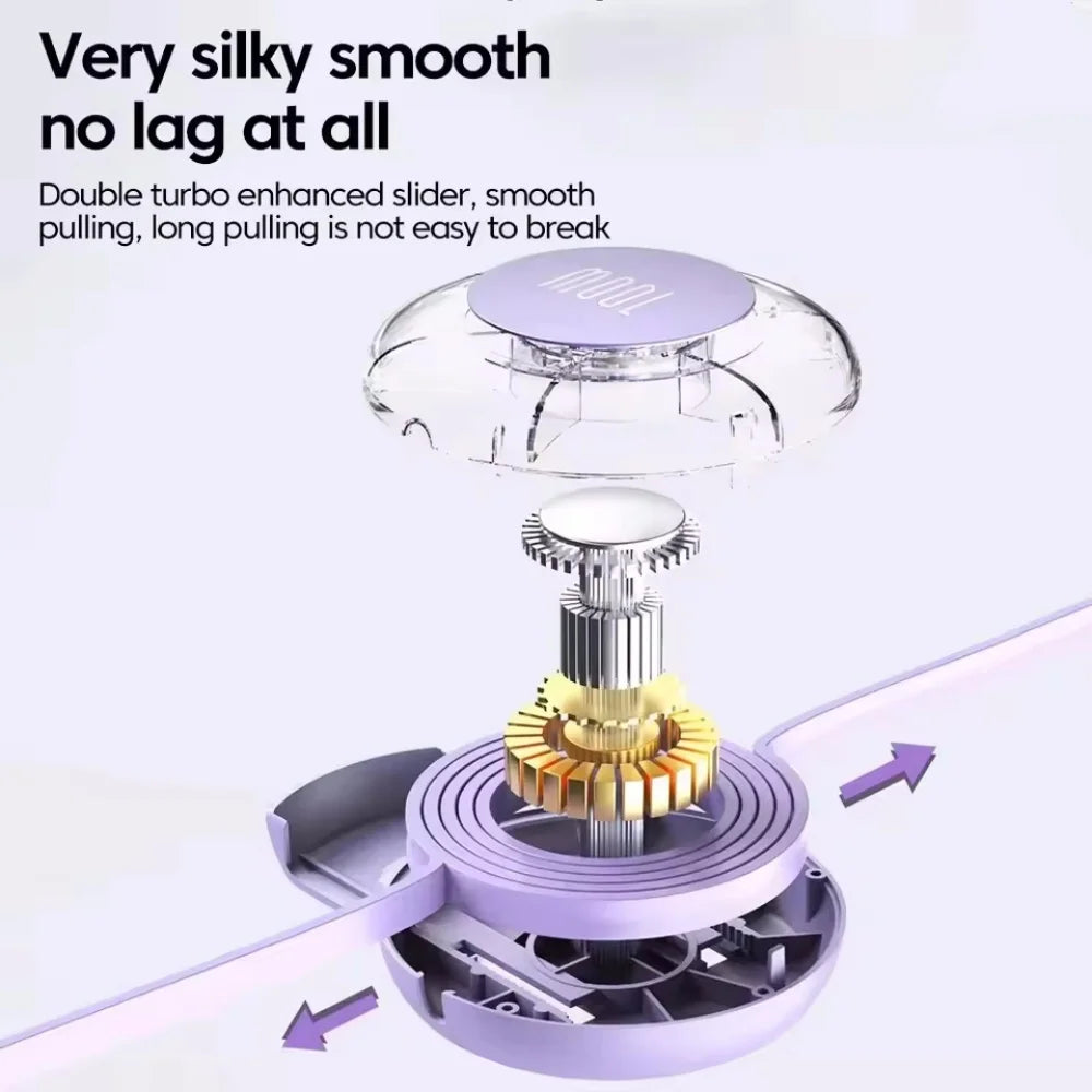 Cable retráctil carga rápida 100W USB-C a USB-C shoppium partes interior