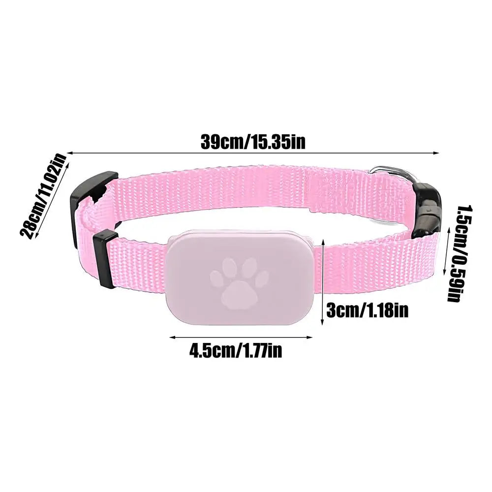 Collar GPS rosa para gatos shoppium