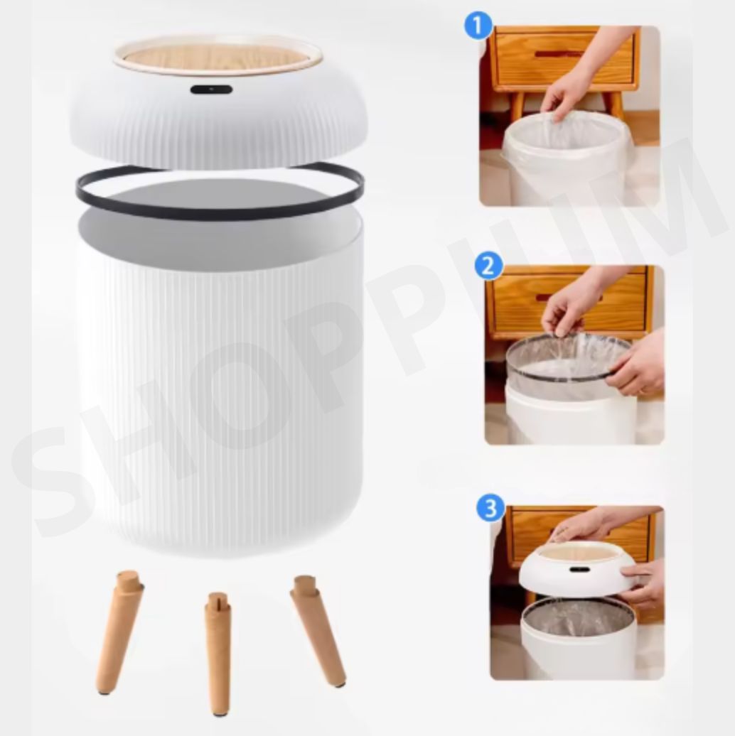 Cubo de basura inteligente automatico con sensor infrarrojo