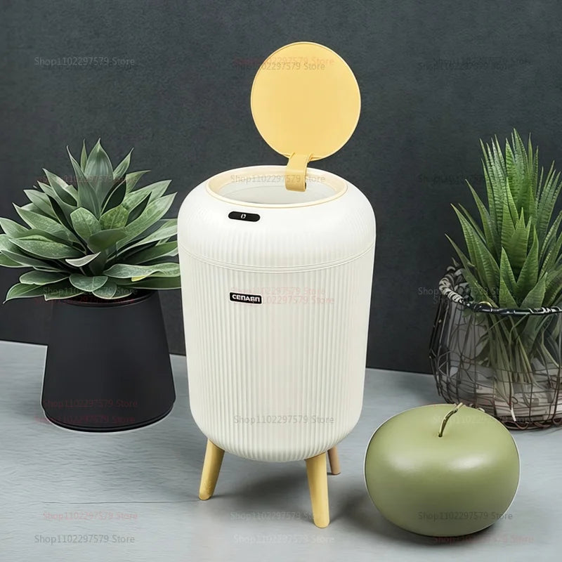 Cubo de basura inteligente con sensor infrarrojo