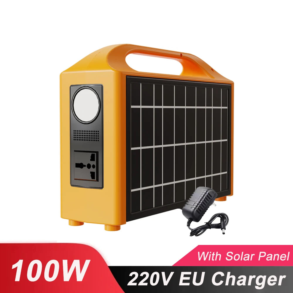 Estación de energía portátil 100W con panel solar