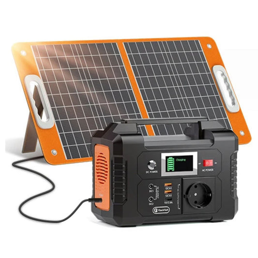 Estación de energía portátil FF Flashfish E200 con panel solar