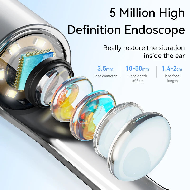 Limpiador inteligente de oídos con cámara HD