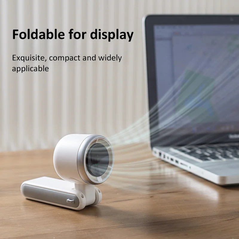 Mini ventilador plegable portátil con pantalla LED