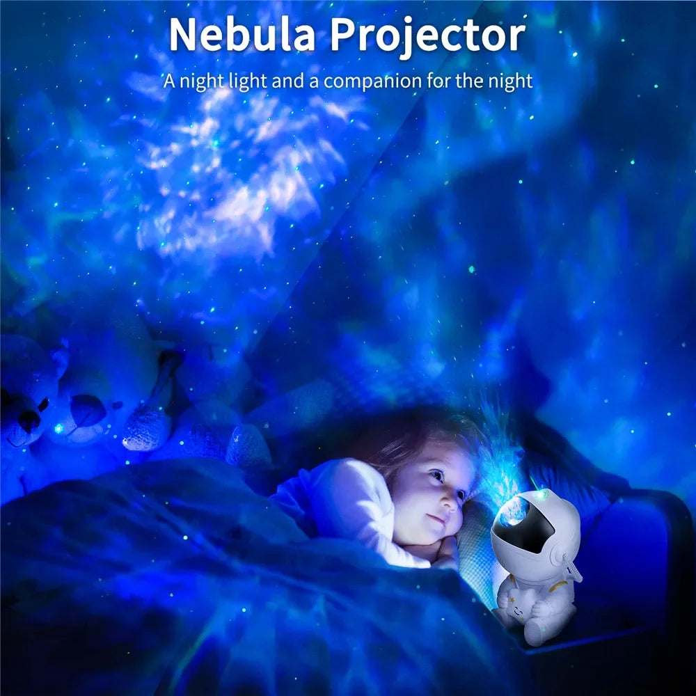 Proyector astronauta galaxias LED Shoppium