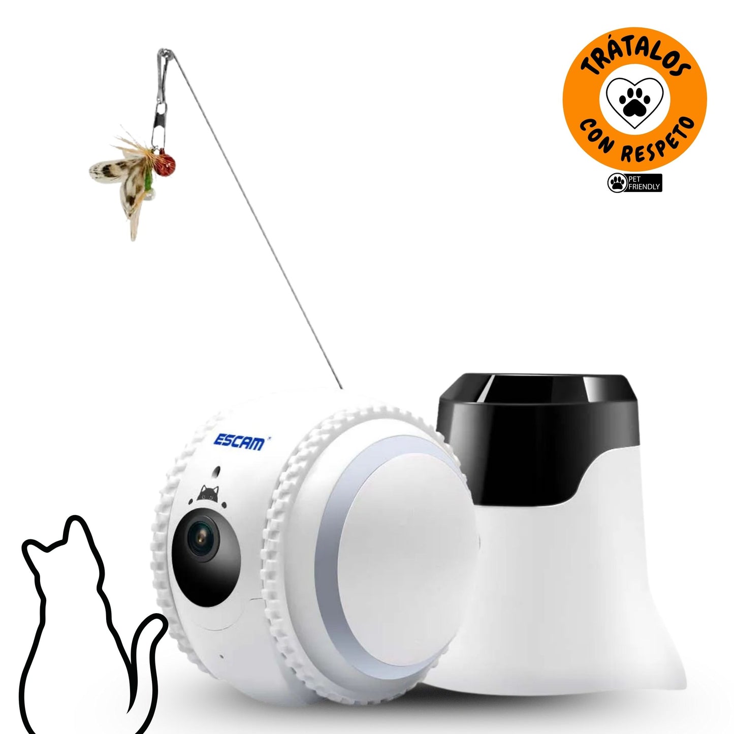 Robot Inteligente para Mascotas - Cámara HD y Visión Nocturna