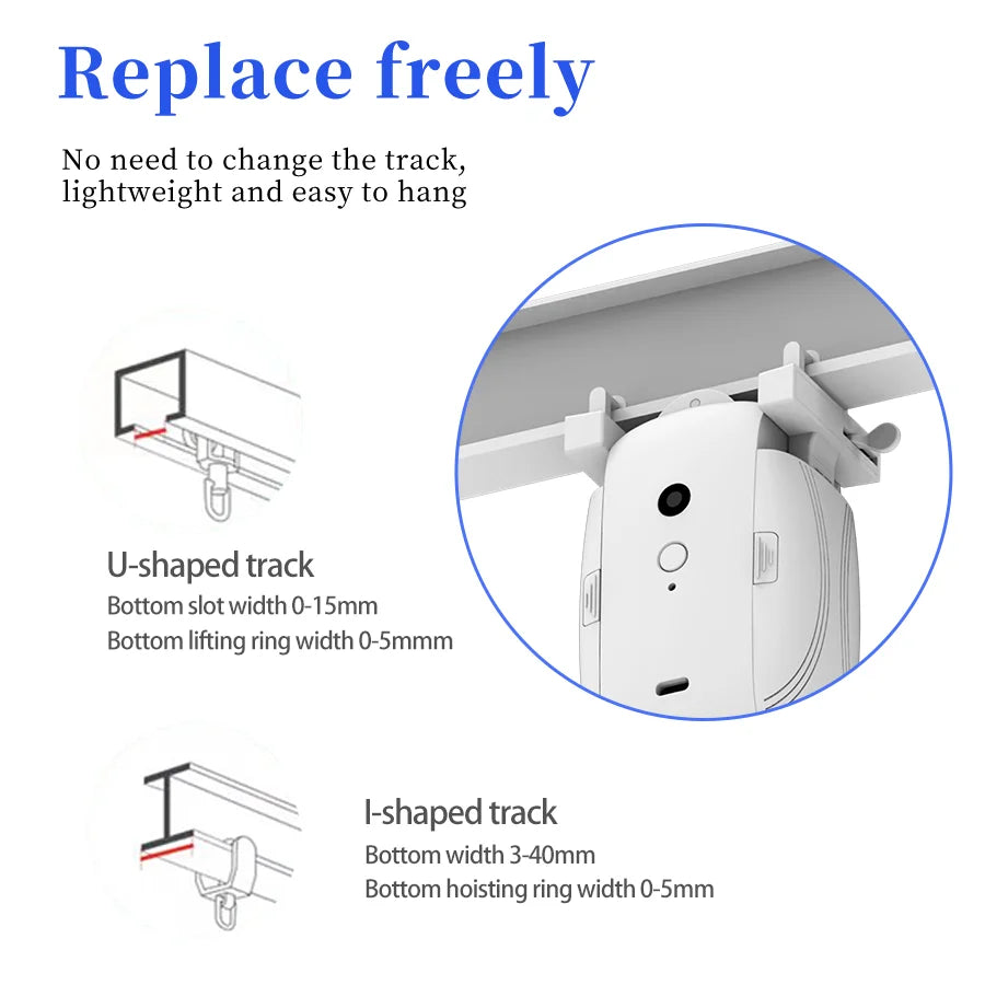 Robot de cortinas inteligente con control remoto