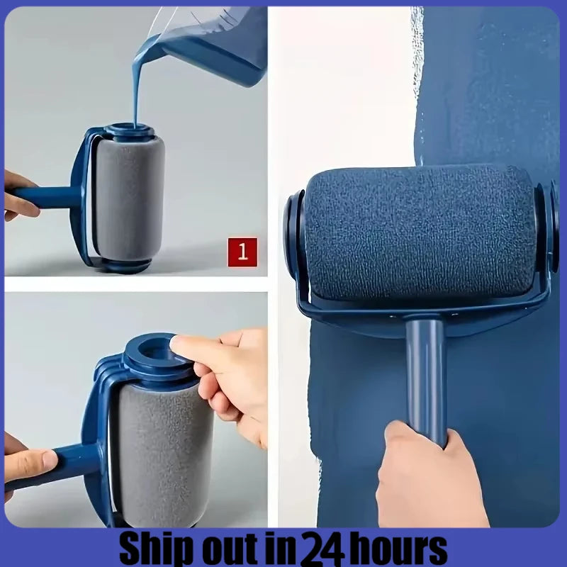 Rodillo de pintura con depósito integrado