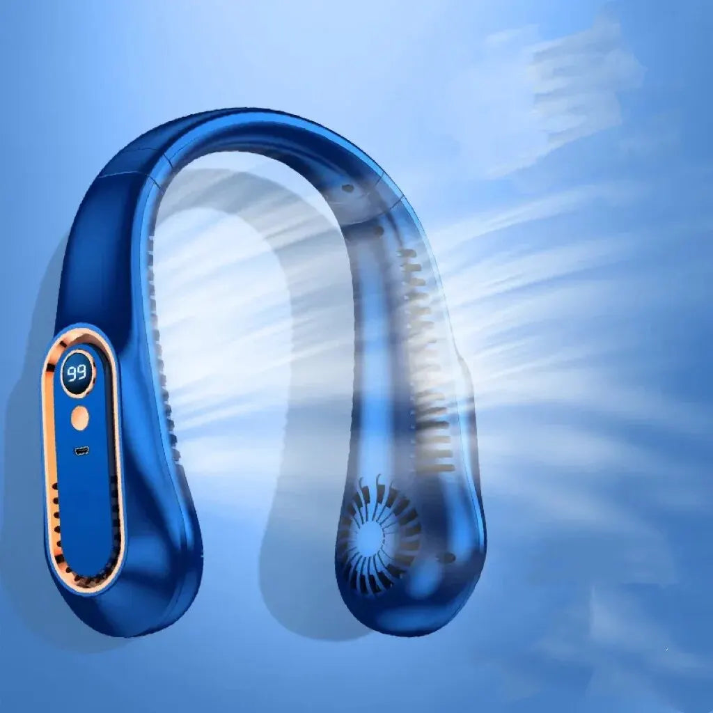 Ventilador de cuello portátil -  pantalla digital