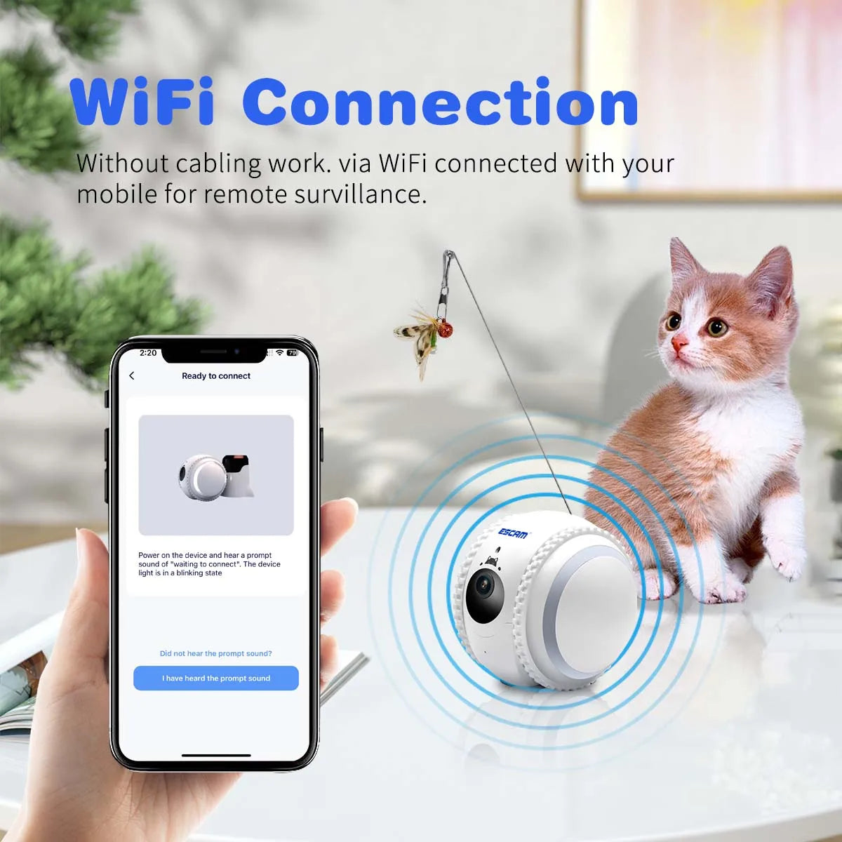 Robot Inteligente para Mascotas - Cámara HD y Visión Nocturna