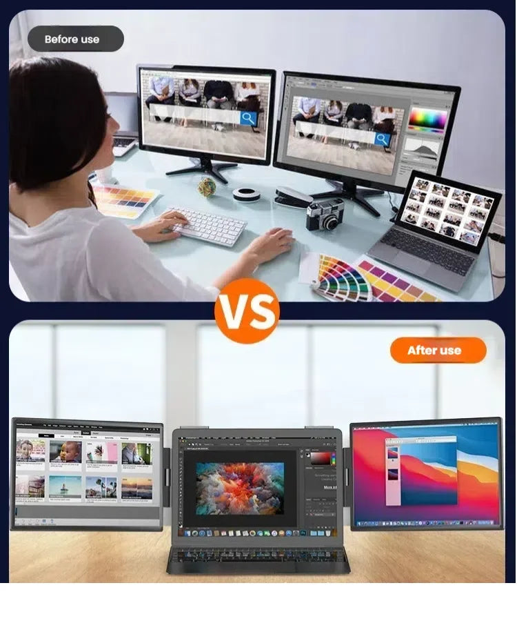 Monitor Dual Portátil 14”  – Pantalla Secundaria