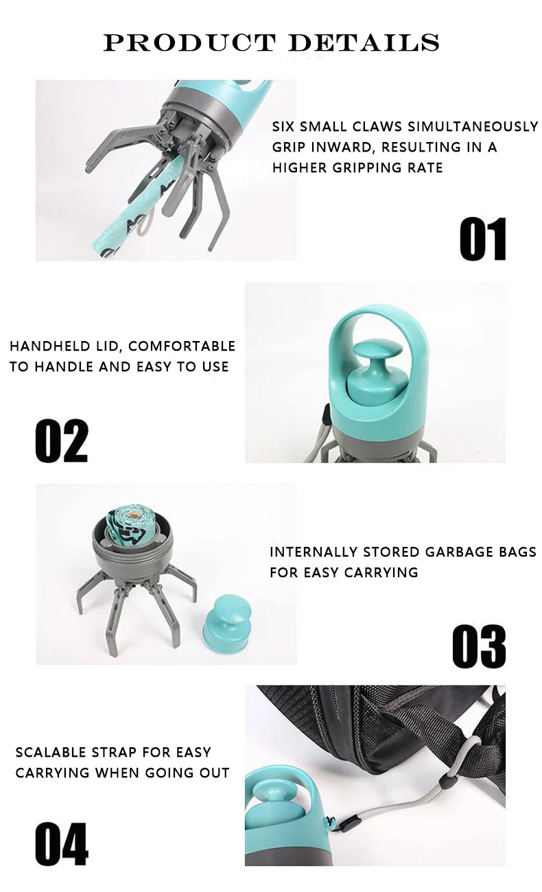 Recogedor de desechos - Portátil e higiénico