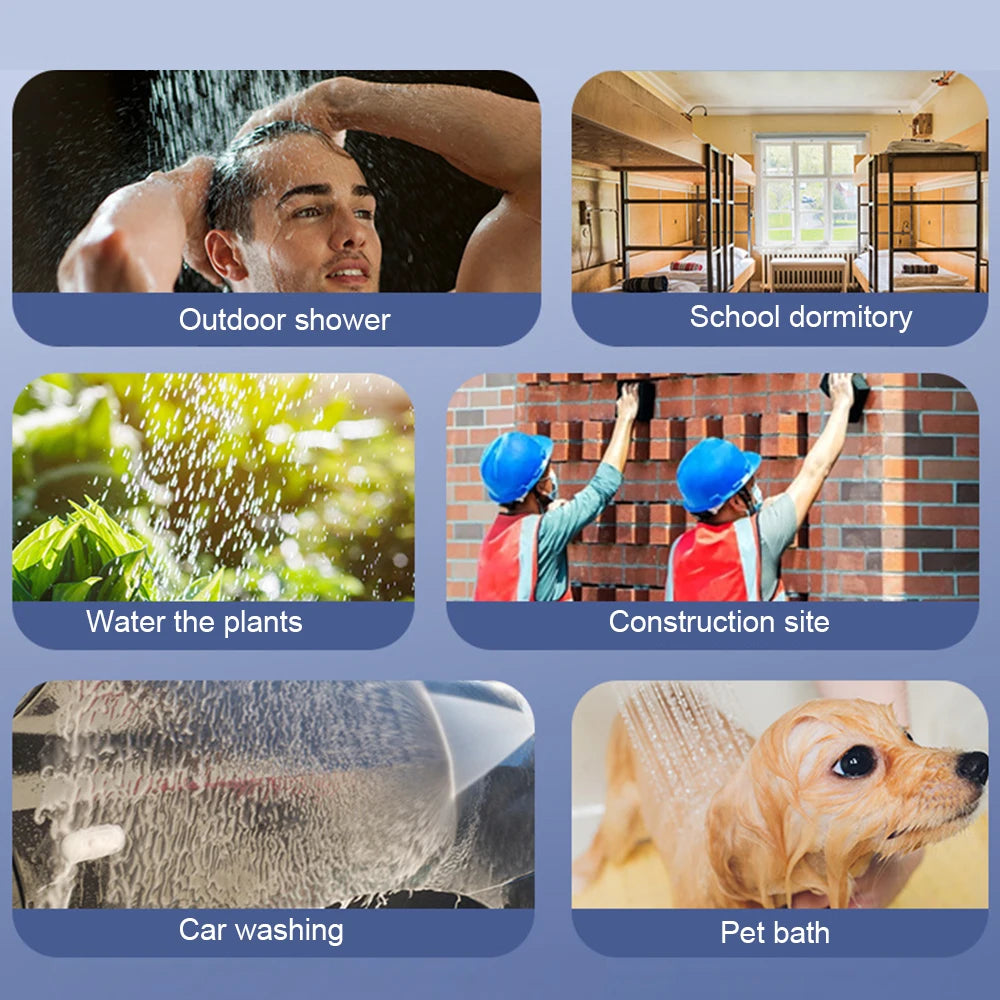 Ducha Portátil Eléctrica - carga USB