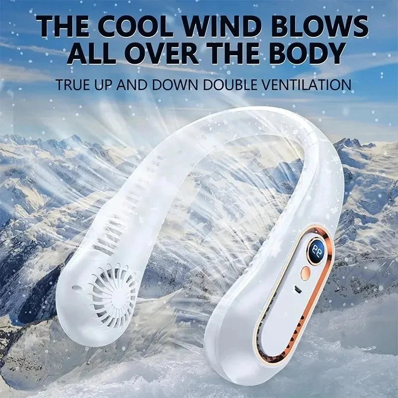 Ventilador de cuello portátil -  pantalla digital