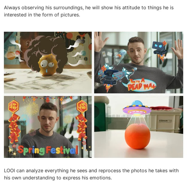 LOOI Robot Soporte de Teléfono Inteligente con ChatGPT