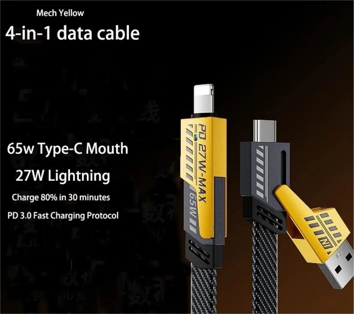 Cable 4 en 1 - 65W 1M