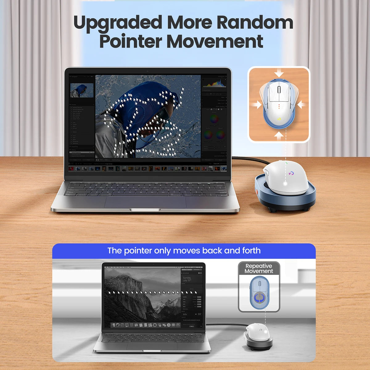 jiggler PC ultra slim movimiento aleatorio