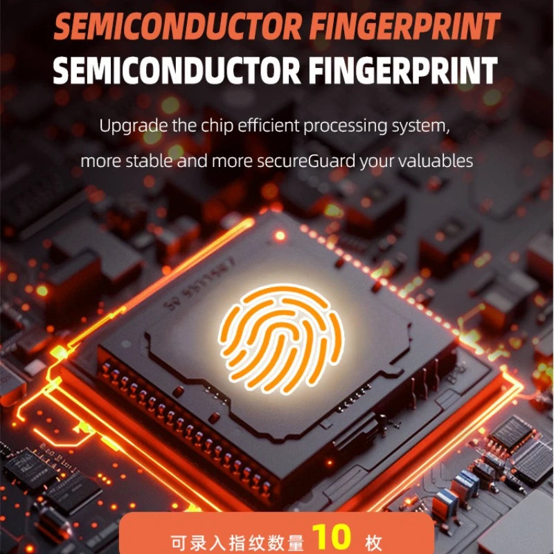 Candado inteligente con huella digital - recargable y app