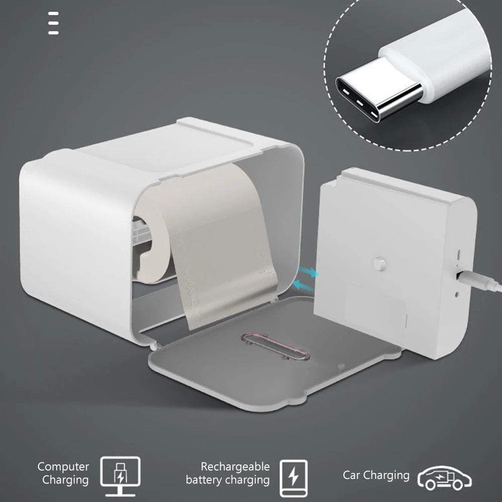 Soporte de Papel Higiénico Inteligente - Automático e Impermeable