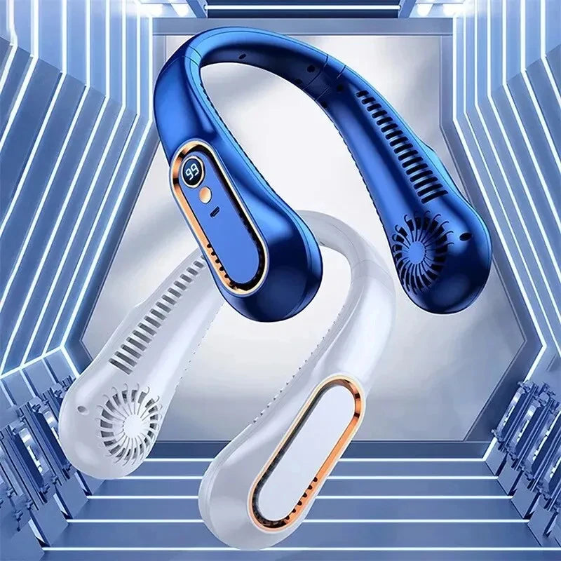 Ventilador de cuello portátil -  pantalla digital