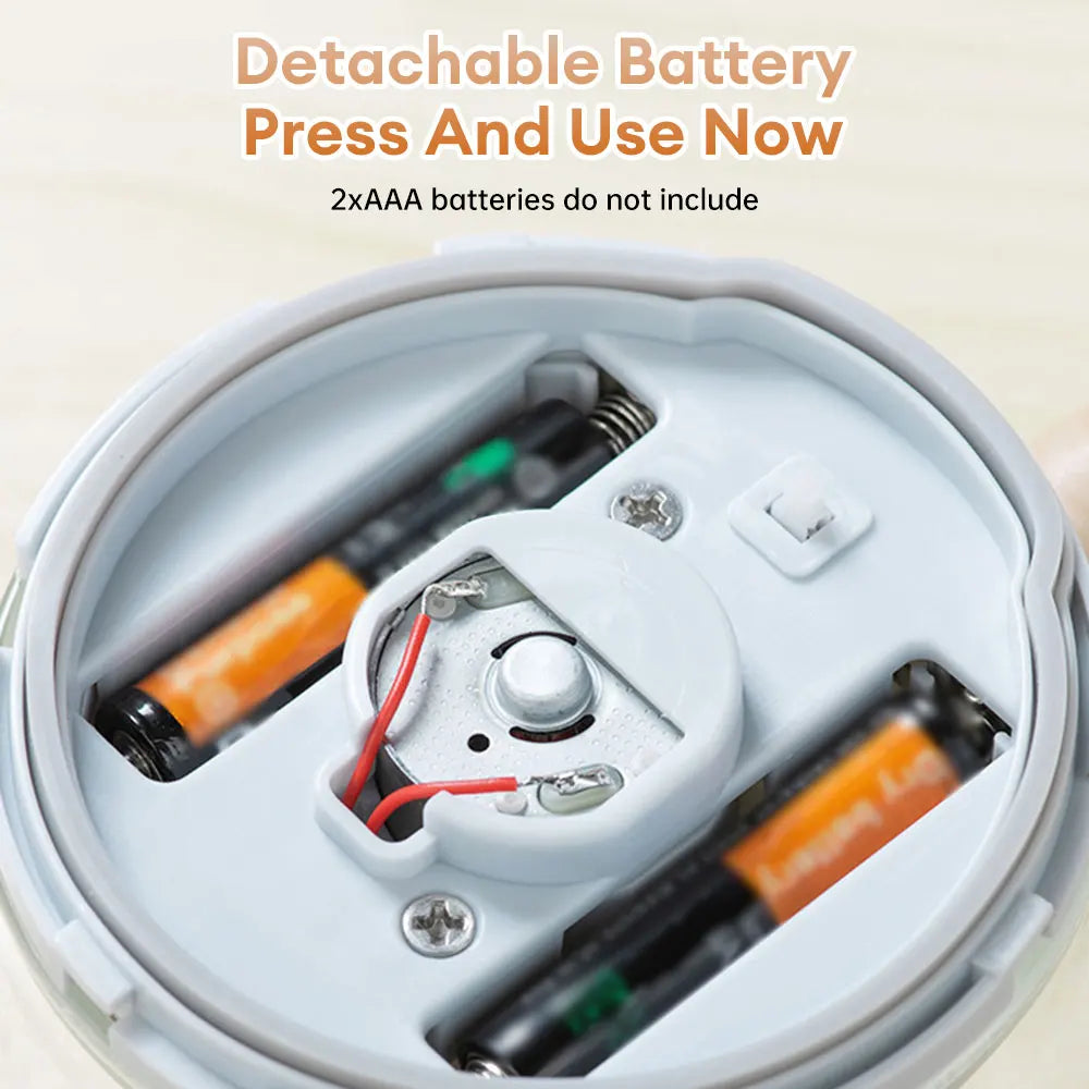 Taza eléctrica, baterías intercambiable pilas AAA x2 (no incluidas)