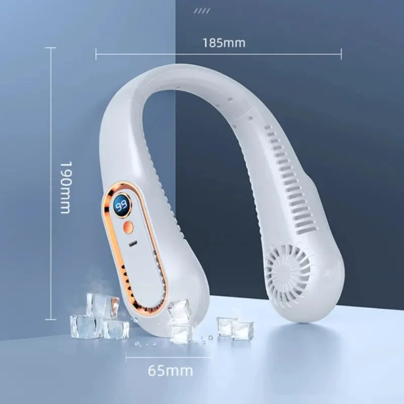 Ventilador de cuello portátil -  pantalla digital