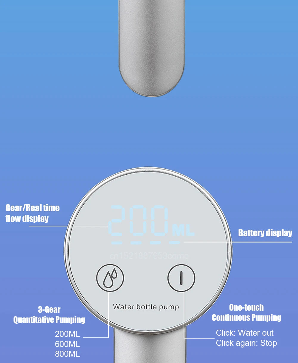 Grifo eléctrico 2 en 1 - recargable y pantalla LCD