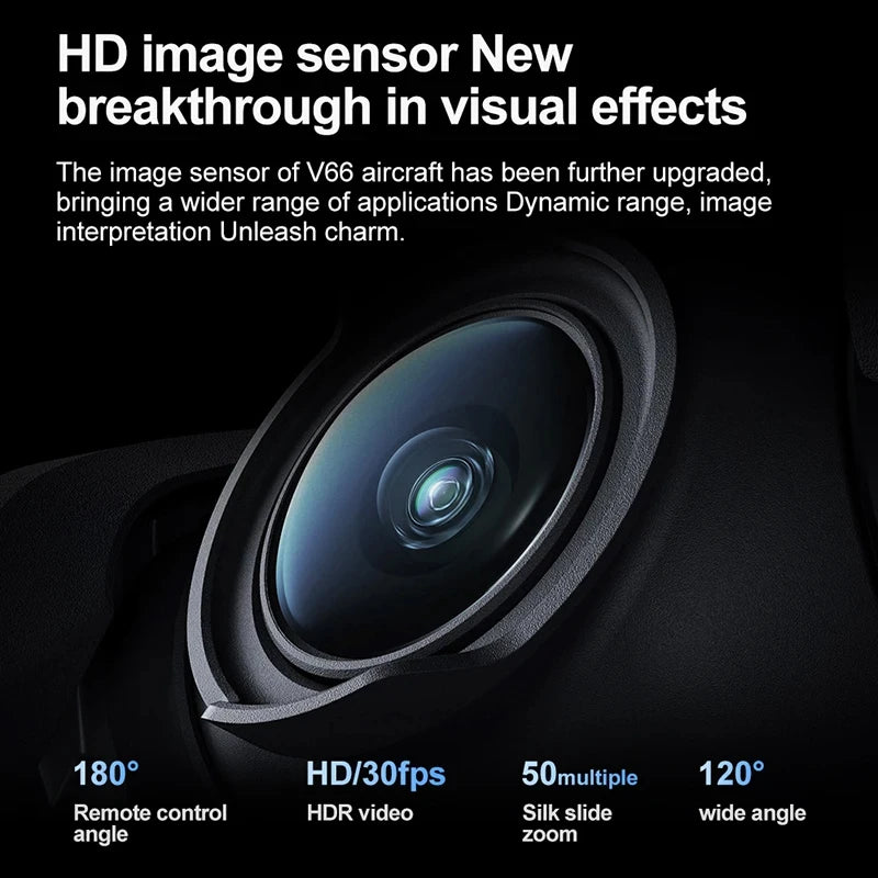 Mini Drone V66  Cámara HD 8K - detección de obstáculos