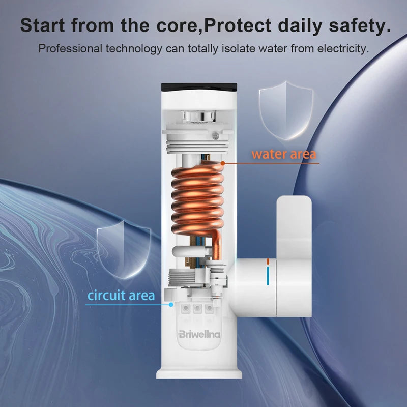 grifo calentador sin depósito instalado