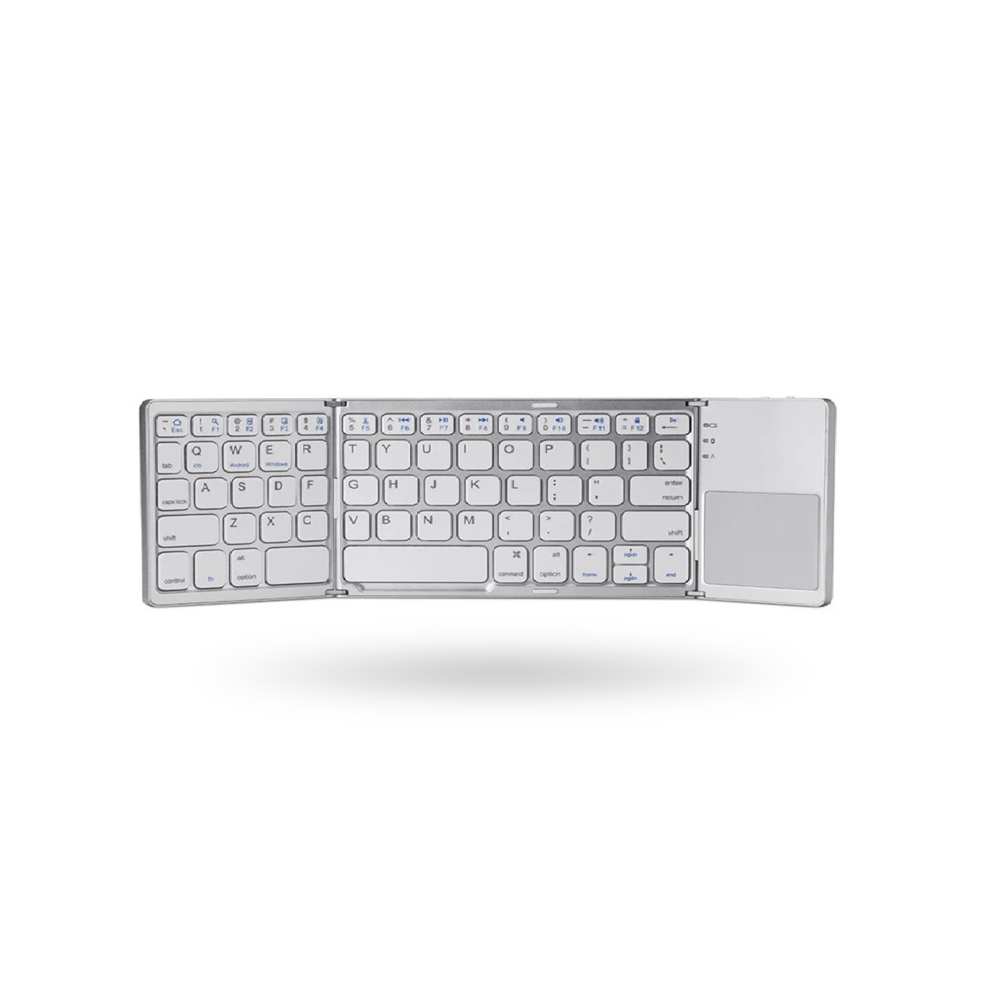 Teclado Inalámbrico Plegable - Panel Táctil Ultraligero y Recargable