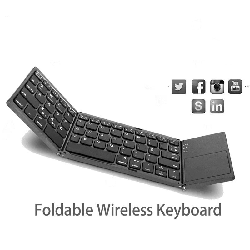 Teclado plegable inalámbrico Bluetooth ultraligero