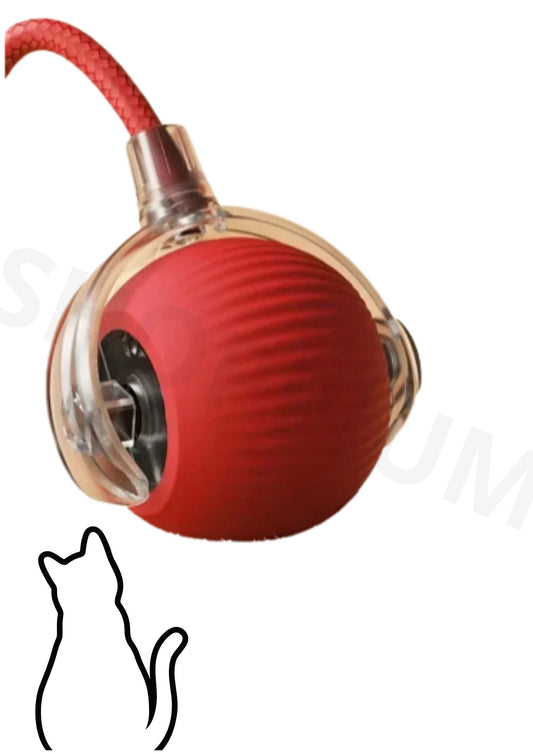 Pelota para Gatos USB  automática, interactiva, ejercicio y estimulación mental shoppium
