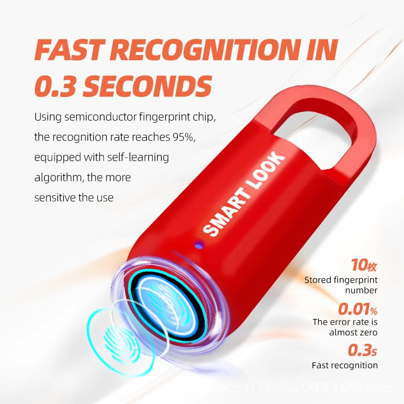 candado inteligente huella digital
  biométrico portátil