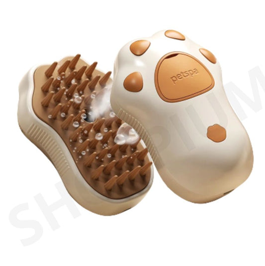 Cepillo de vapor para mascotas - eléctrico con pulverizador