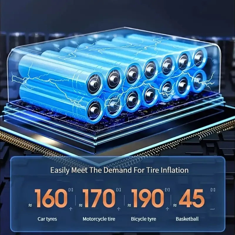 compresor portatil ruedas balones hinchables