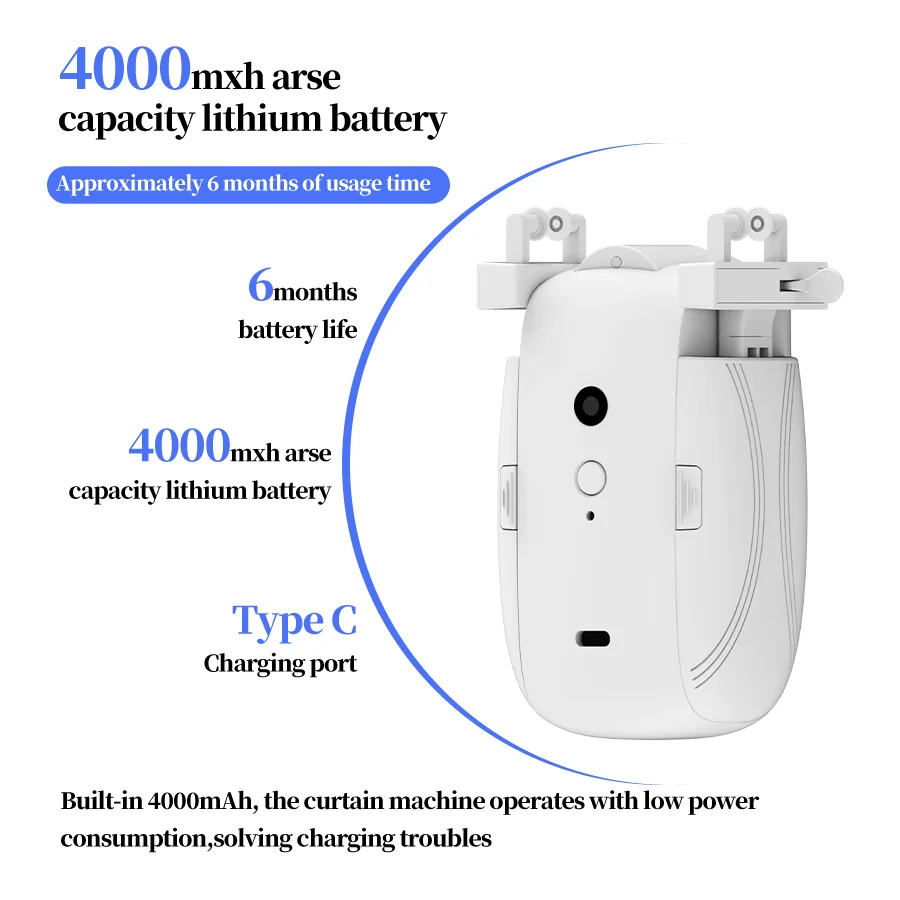 Robot de cortinas inteligente con control remoto