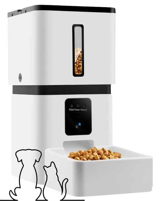 Dispensador inteligente de comida 8L para perros y gatos con cámara HD
