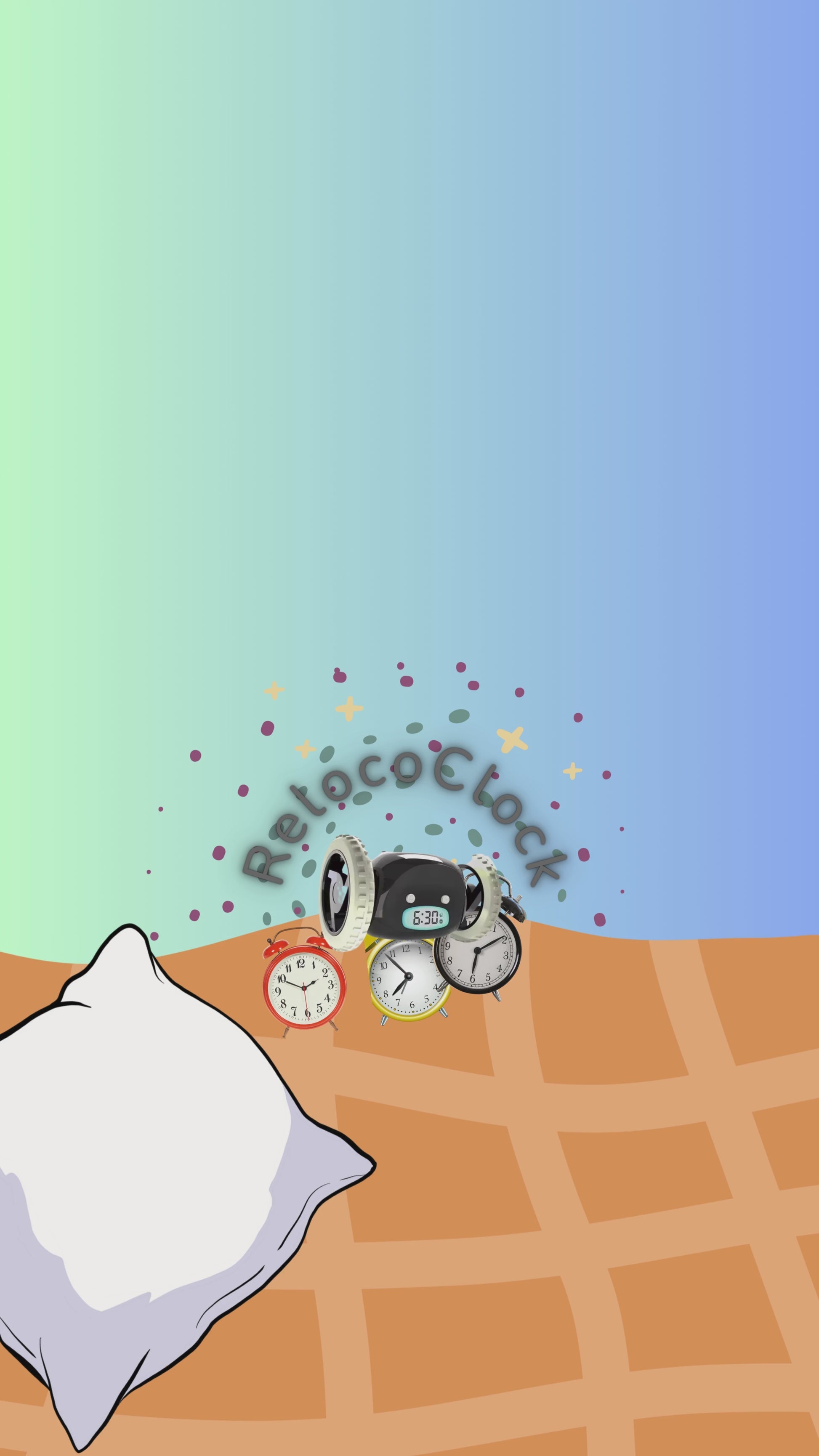 Relococlock despertador con ruedas